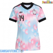 Camisa de time de futebol Bélgica Dodi Lukebakio #14 Replicas 2º Equipamento Feminina Mundo 2026 Manga Curta